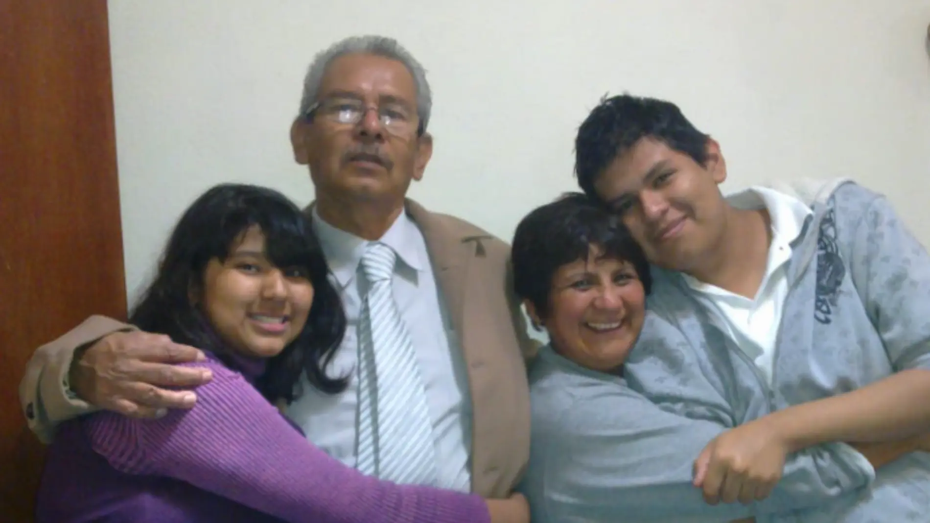 Don Ricardo con su familia